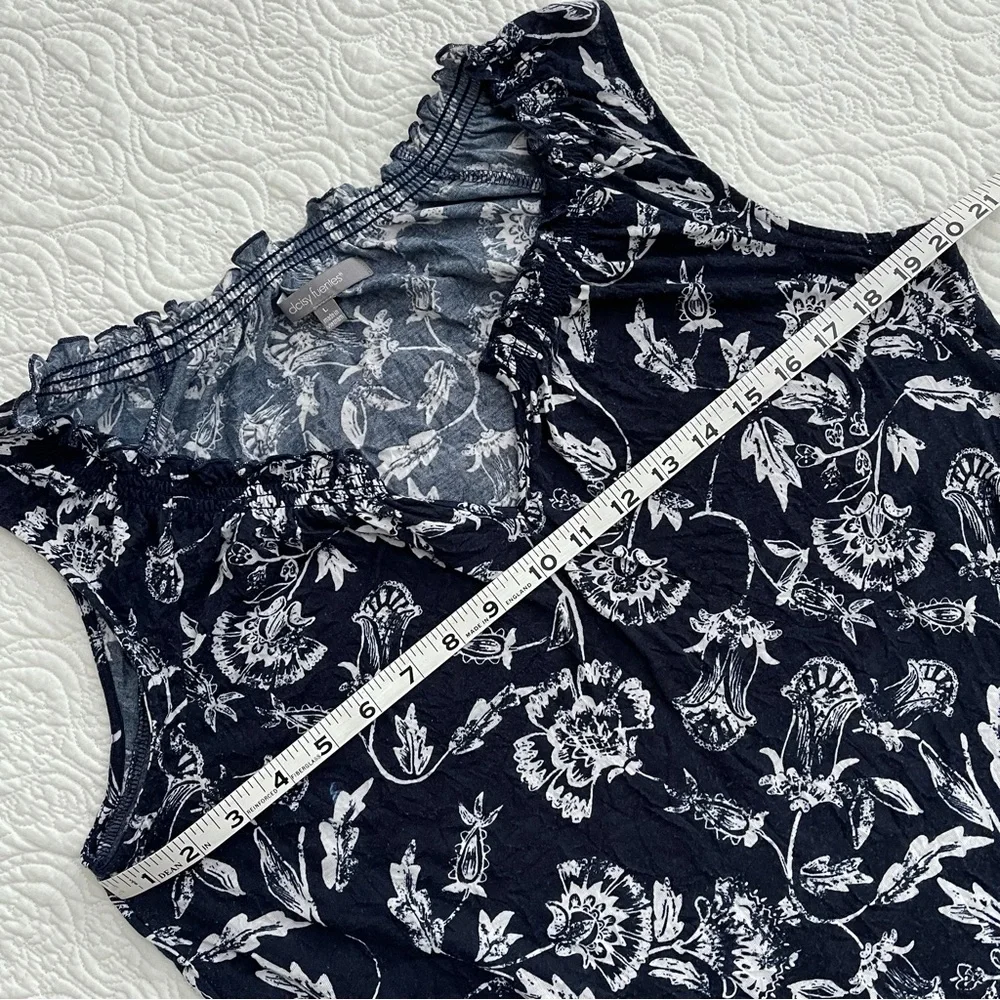Daisy Fuentes Floral Sleeveless Top Size L - Picture 5 of 9